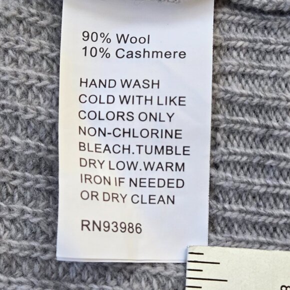 NWOT Brooks Brothers Wool Cashmere Hoodie Cardigan Grey Size XS - Picture 8 of 16